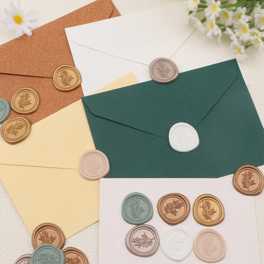 25 adet/takım Zeytin Dalları Y - Wax Seal Stamp Set incelemesi ve fiyatı