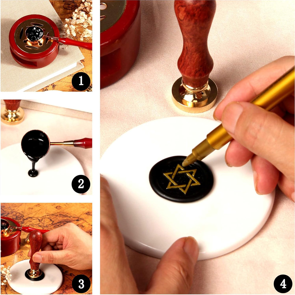 Kişiselleştirilmiş Mum Mühür D - Wax Seal Stamp Set incelemesi ve fiyatı