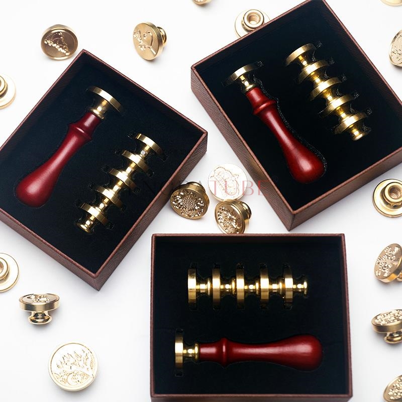 6 bakır mühür mumu damga kafal - Wax Seal Stamp Set incelemesi ve fiyatı
