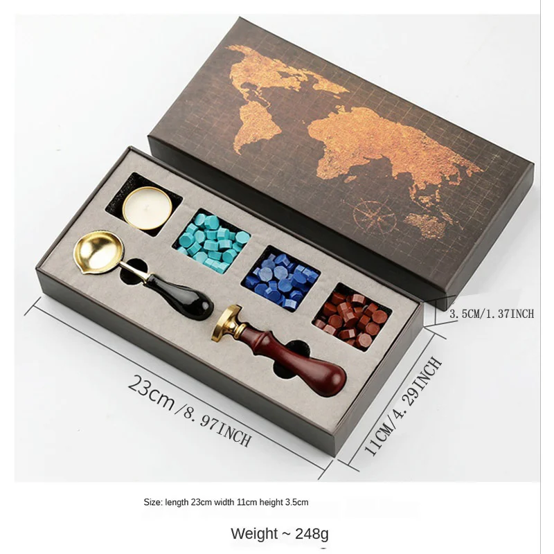 DIY Pullar mühür mumu Kutusu K - Wax Seal Stamp Set incelemesi ve fiyatı