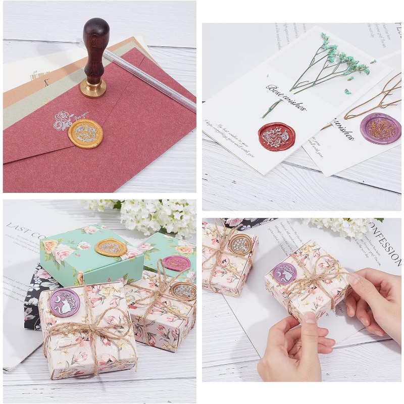 1 takım kale mühür mumu damgas - Wax Seal Stamp Set incelemesi ve fiyatı