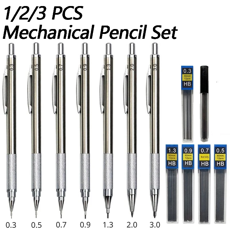 1/2/3 adet Metal çizim kalemle - Mechanical Pencil 0.3 incelemesi ve fiyatı